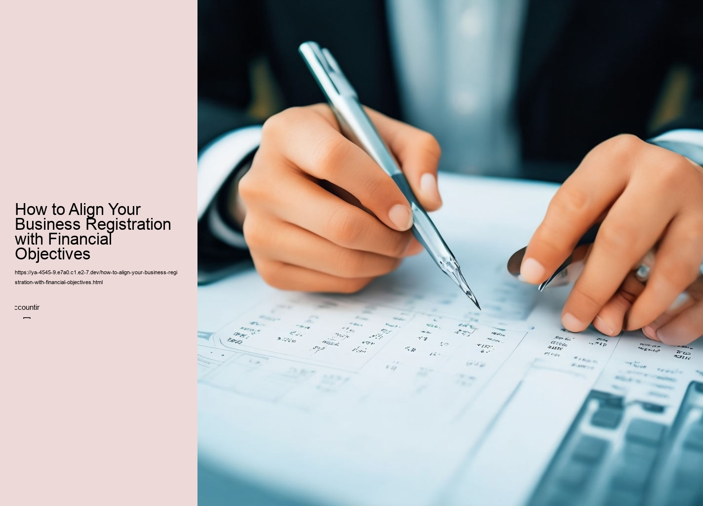 How to Align Your Business Registration with Financial Objectives